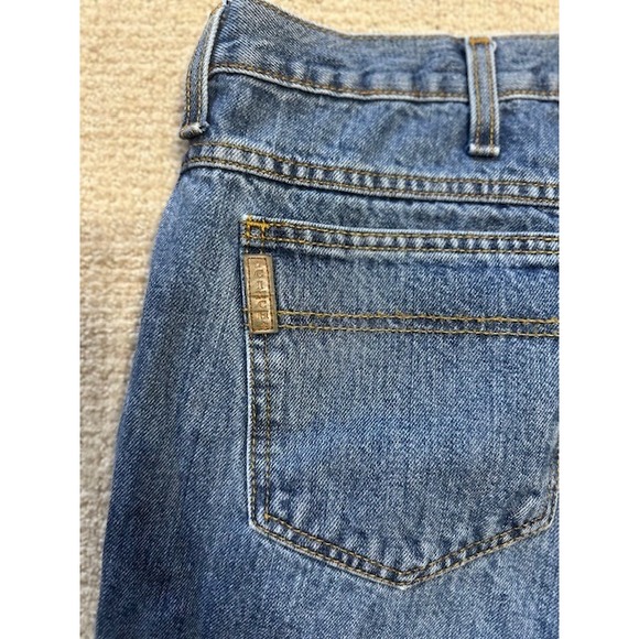 Cinch Jeans Mens 42x34 Relaxed Fit Blue Denim Jeans Western Workwear Green Label - Picture 5 of 5